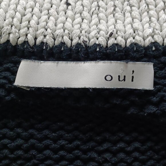 Oui Two-tone Textured Knit Sweater - Picture 7 of 15